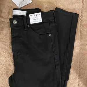 Top shop pure black Jamie jeans